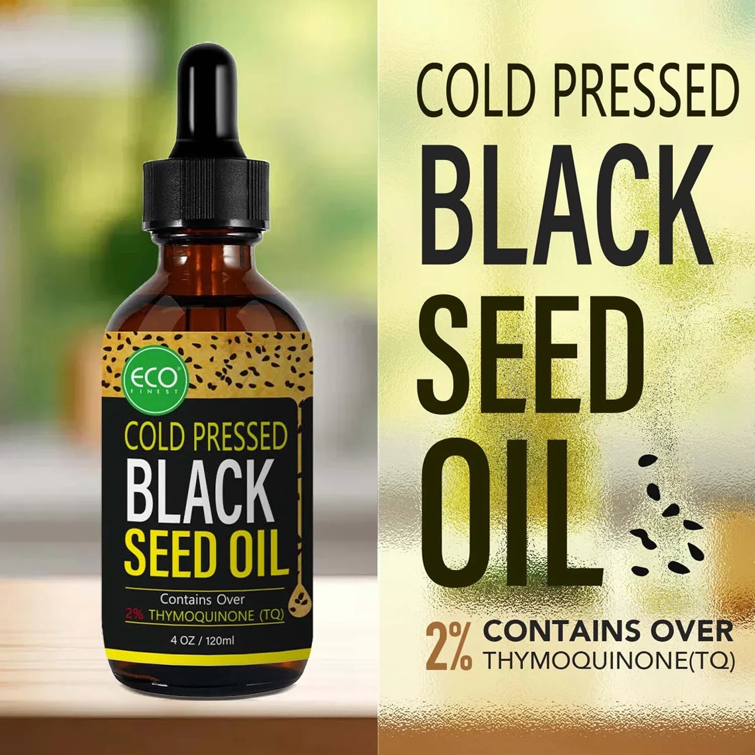 Multi-Purpose Black Seed Oil – Virgin Black Castor & Black Cumin Seed Blend for Skin, Hair & Body Nourishment