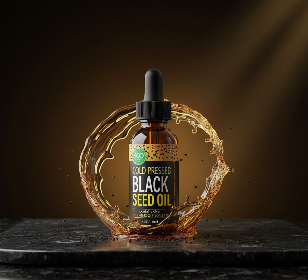 Multi-Purpose Black Seed Oil – Virgin Black Castor & Black Cumin Seed Blend for Skin, Hair & Body Nourishment