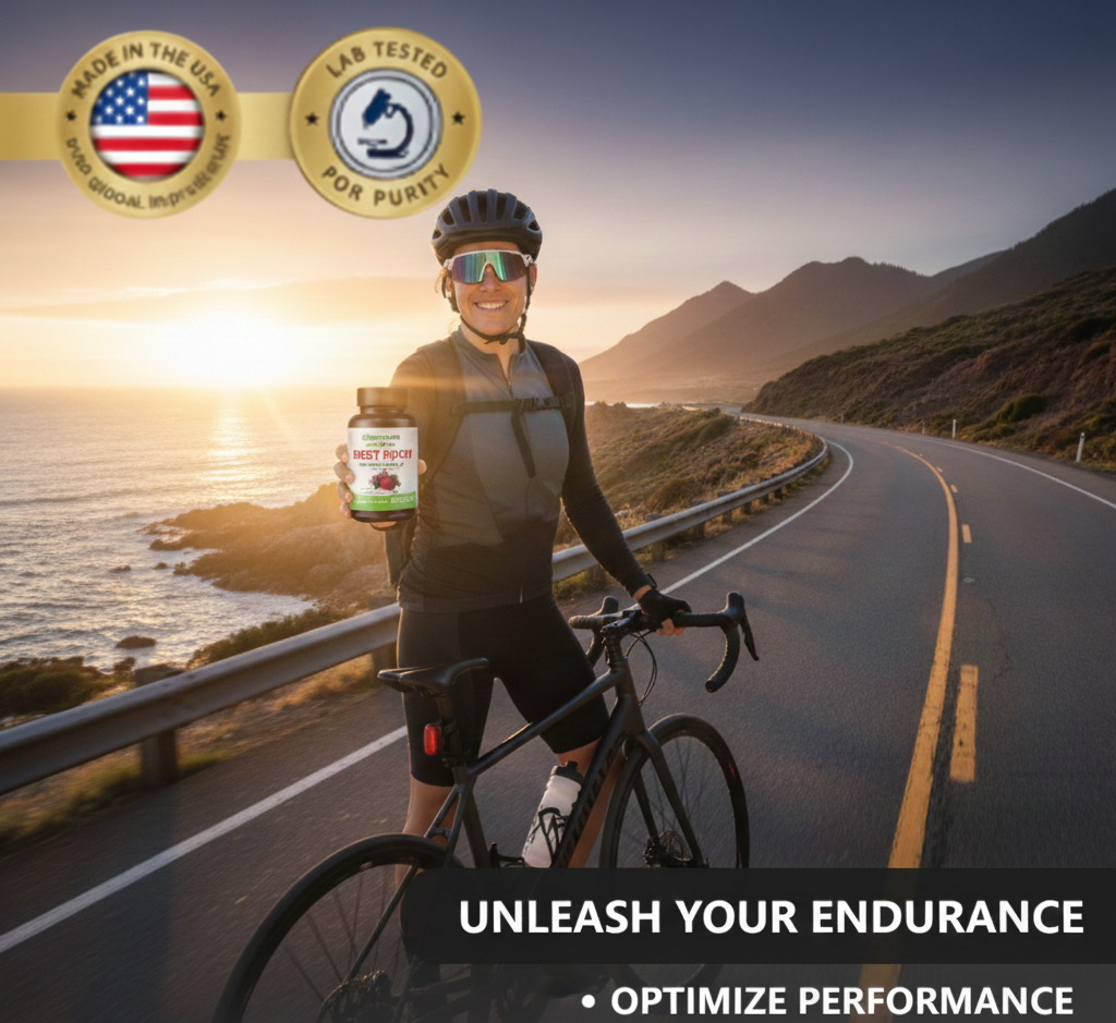 Organic Beetroot Capsules - Beetroot 800mg 20:1 Extract with Ginger and Grapeseed - Supports Circulation and Heart Health